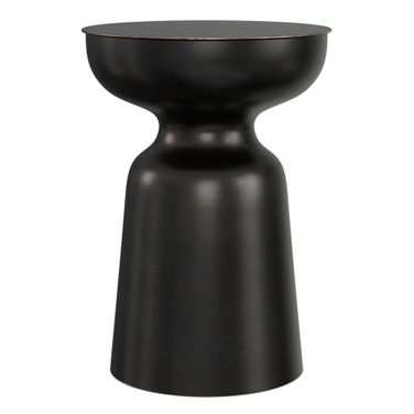 Toby 18 Inch Metal Accent Table In Antique Copper