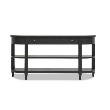 Today's Traditions 1 Drawer and 2 Shelve Sofa Table In Blacksmith