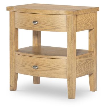 Today's Traditions 2 Drawer Open Night Stand In Natural Hickory