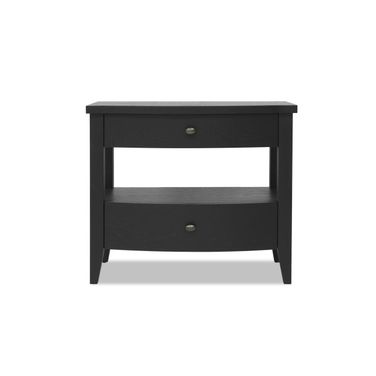 Today's Traditions 2 Drawer Open Nightstand In Blacksmith