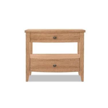 Today's Traditions 2 Drawer Open Nightstand In Natural Hickory