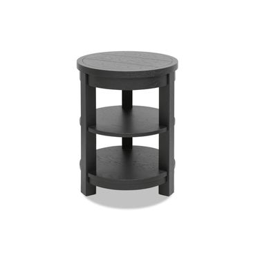Today's Traditions 2 Shelve Chairside Table In Blacksmith
