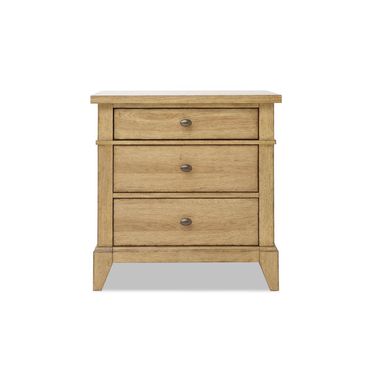 Today's Traditions 3 Drawer Nightstand In Natural Hickory