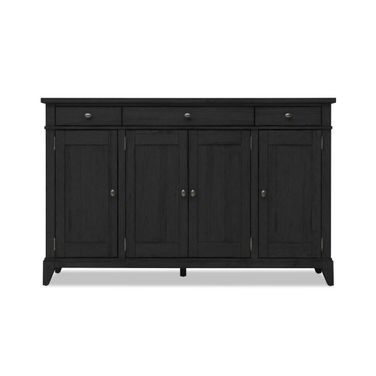 Today's Traditions 4 Doors and 3 Drawer Credenza In Blacksmith