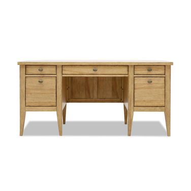 Today's Traditions 5 Drawer Desk In Natural Hickory