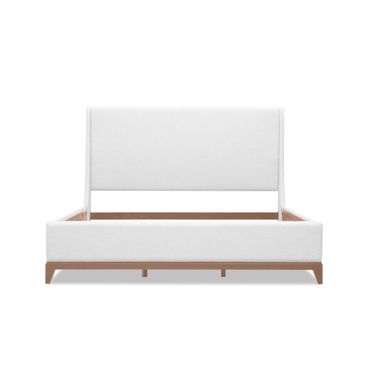 Today's Traditions Complete King Upholstered Bed In Natural Hickory