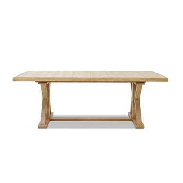 Today's Traditions Trestle Dining Table In Natural Hickory