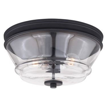 Toledo 13 Inch Flush Mount In Matte Black