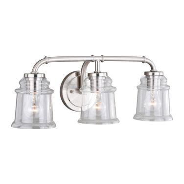 Toledo 3L Vanity In Satin Nickel