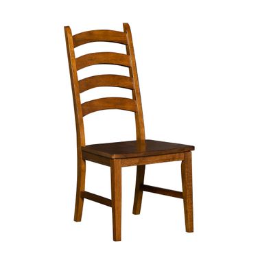Toluca Rustic Amber Ladderback Side Chair Set of 2