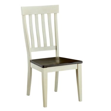 Toluca Slatback Side Chair Set of 2 In Cocoa Chalk