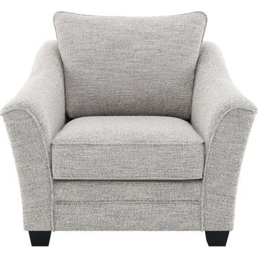 Tomkins Boucle Upholstered Chair In Light Grey