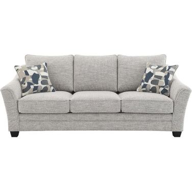 Tomkins Boucle Upholstered Sofa In Light Grey