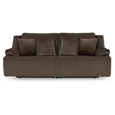 Top Tier 2-Piece Sectional Loveseat In Chocolate