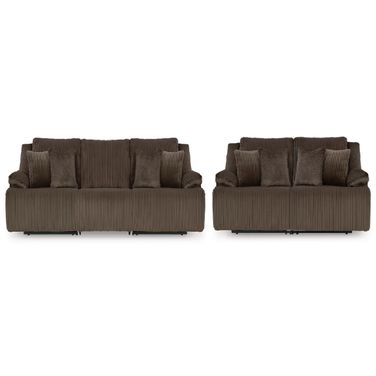 Top Tier Living Room Set In Chocolate