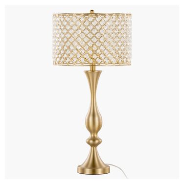 Topaz 27.5 Inch Metal Table Lamp In Clear and Gold