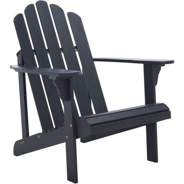 Topher Adirondack Chair in Black