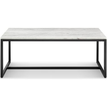 Torin Rectangular Cocktail Table In White and Black