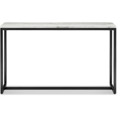 Torin Rectangular Sofa Table In White and Black