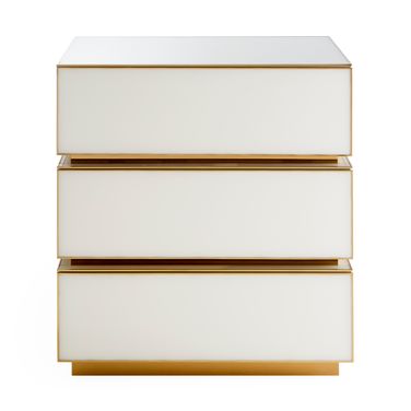 Torino Three-Drawer Chest In Ivory