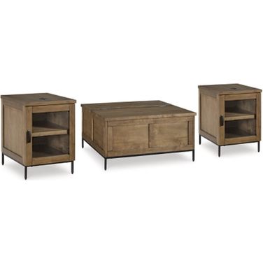 Torlanta Occasional Table Set In Brown