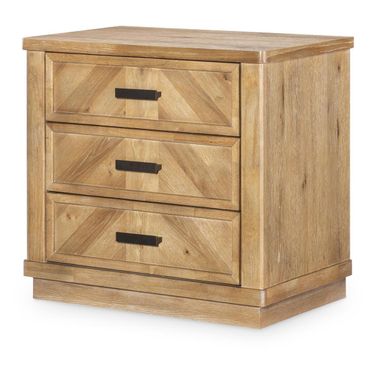Torrance 3 Drawer Nightstand In Aged Driftwood
