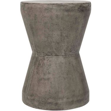 Torre Dark Grey Concrete Accent Table