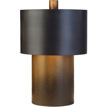 Tortoise Small Drum Lamp In Brass