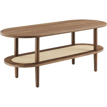 Torus Oval Coffee Table In Walnut