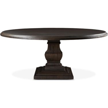 Toulon 72 Inch Round Dining Table In Vintage Brown
