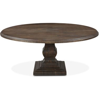 Toulon 72 Inch Round Dining Table In Weathered Mango