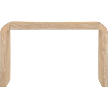 Toulon Oak Veneer Console Table In Natural and Natural
