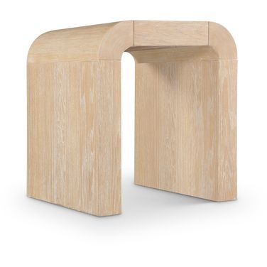 Toulon Oak Veneer End Table In Natural and Natural