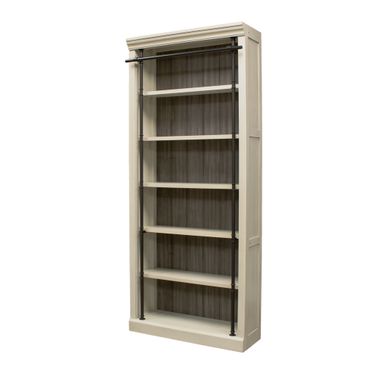 Toulouse 8 Feet Tall Bookcase In Aged Chateau White