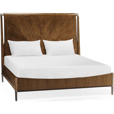 Toulouse King Panel Bed In Walnut