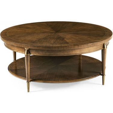 Toulouse Round Cocktail Table In Walnut