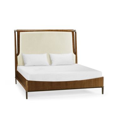 Toulouse Upholstered Bed In Walnut