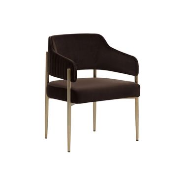Tova Dining Armchair In Diamond Mink