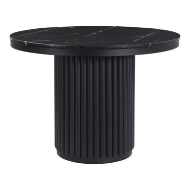 Tower Dining Table In Black Marble