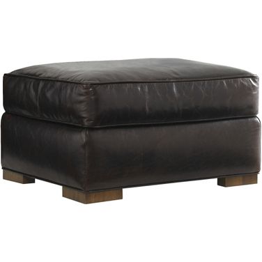 Lexington Leather Tower Place Edgemere Leather Ottoman