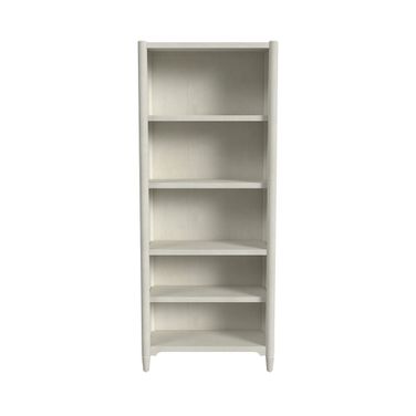 Towne Modern Wood Open Bookcase In White