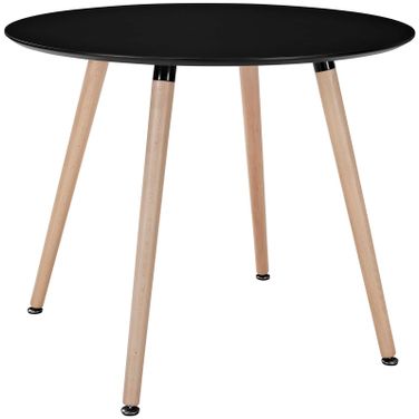 Track Black Round Dining Table EEI-1055-BLK