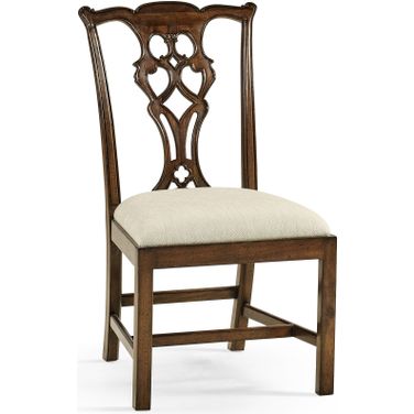 Traditional Buckingham Chippendale Side Chair In Mahogany