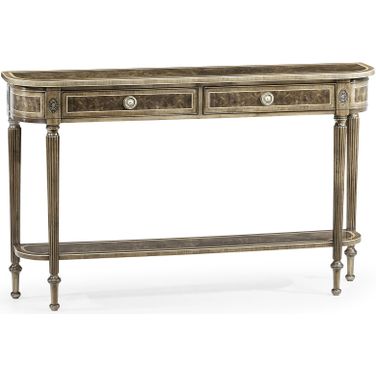 Traditional Buckingham Classic Regency Console Table In Bleached Mahogany