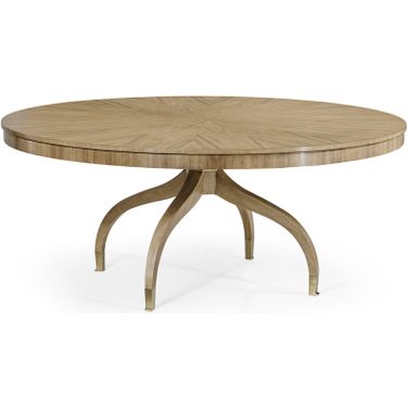 Traditional Buckingham Round Dining Table In Bleached Walnut