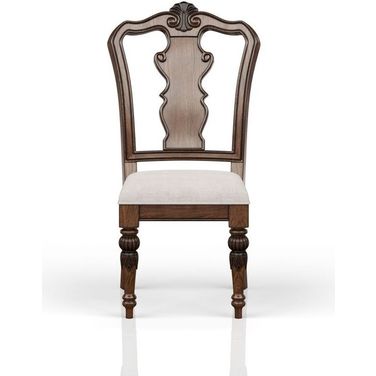 Traditional Side Chair Set of 2 In Cherry