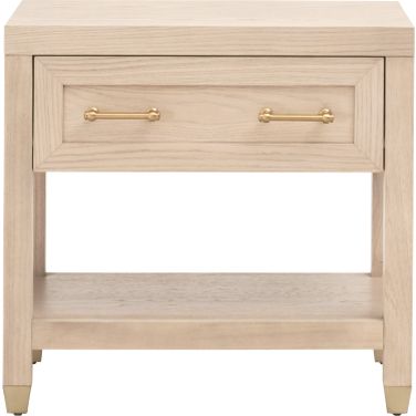 Traditions Stella 1 Drawer Nightstand In Light Honey Oak