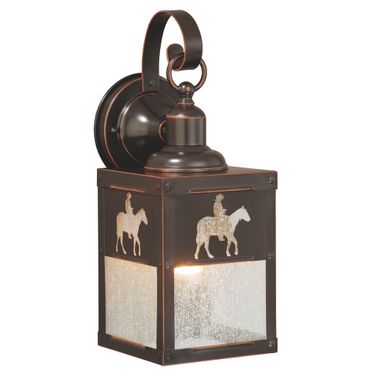 Trail 5 Inch Horse Outdoor Wall Light In Burnished Bronze