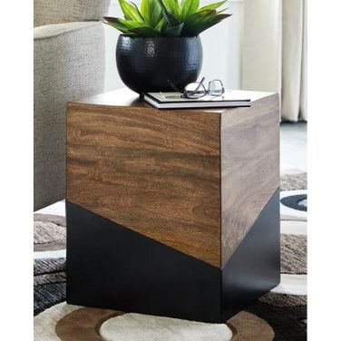 Trailbend Brown/Gunmetal Accent Table