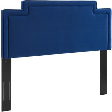 Transfix Performance Velvet King/California King Headboard In Navy
